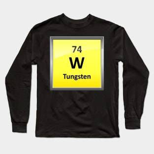 Tungsten Periodic Table Element Symbol Long Sleeve T-Shirt